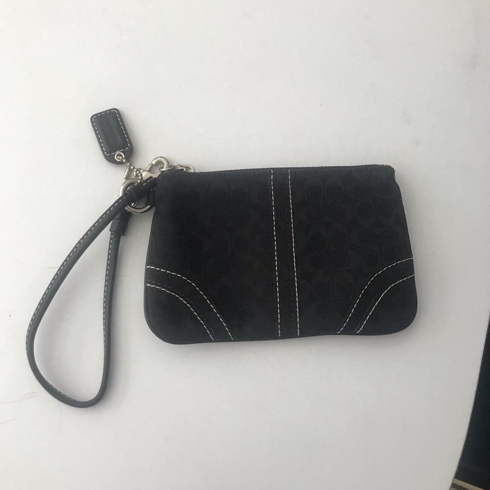 Coach black Wristlet
